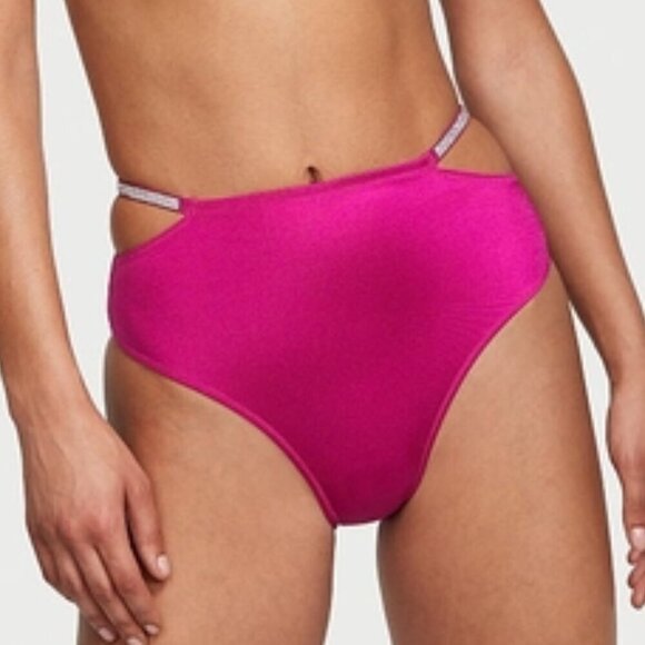 New! SET Victoria’s Secret Swim Shine Strap Bikini Top & Bottom  10480 - Picture 4 of 12